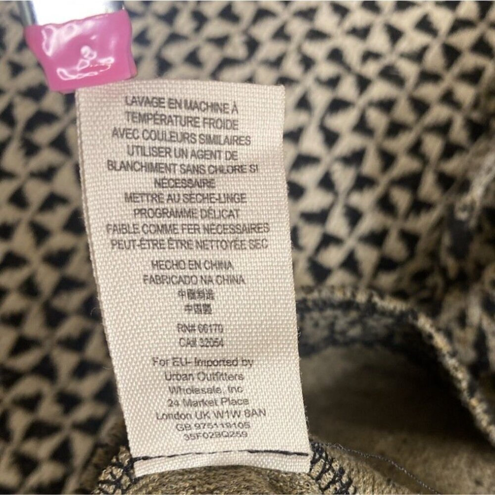Free People Knit Leggings in Leopard Print Combo Vintage Tan Beige Size SP - Picture 9 of 9